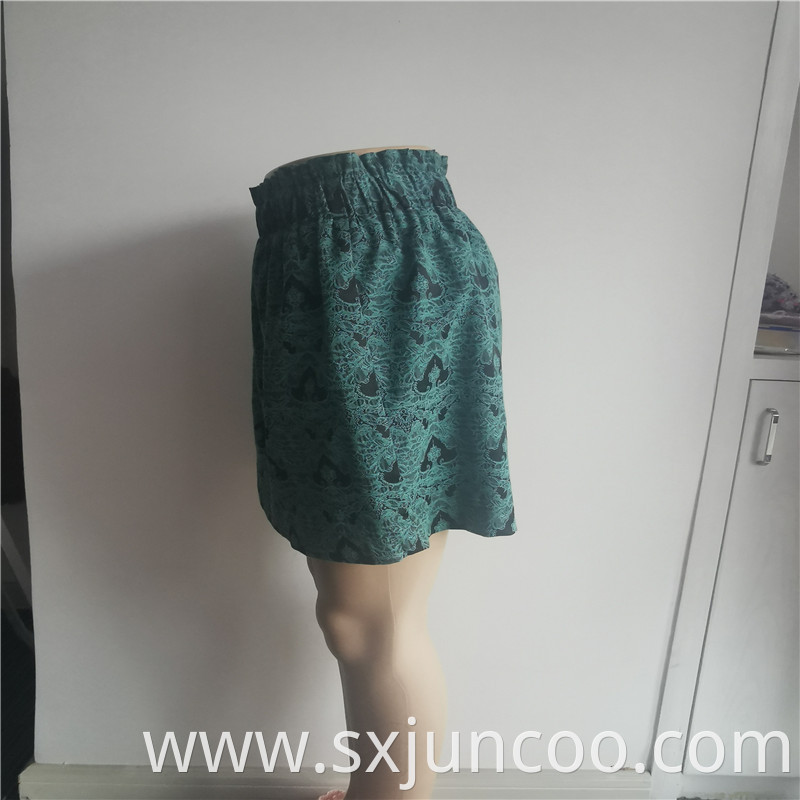 Custom 100 Cotton Lady S Daily Indoor Printed Skirts